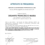 Attestato di frequenza corso-aggiornamento nuove attività soggette VV.F